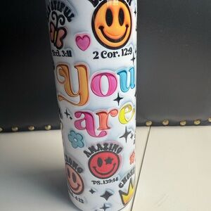 20oz Stainless Steel Colorful Inspirational Tumbler